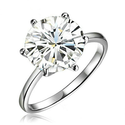 

Yoursfs® 18K White Gold Plated 2Ct Simulated Diamond Promise Ring Use Austrian Crystal Fashion Jewelry