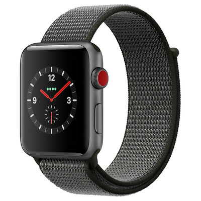 

Apple Watch Series 3 Smart Watch (GPS + сотовая сеть 42 мм золотой алюминиевый корпус розовый песчаный спортивный ремешок MQQU2CH / A)