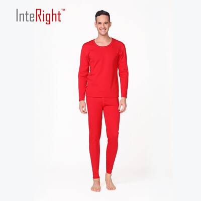 

INTERIGHT men plus velvet thick warm brushed warm underwear light gray gray