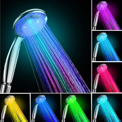 

Romantic Automatic 7 Color LED Lights Handing Shower Head for Bathroom