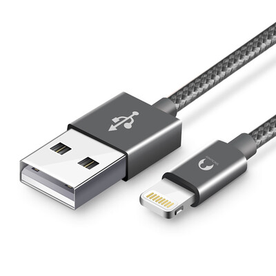 

Snowkids MFi certification Apple 6 5s data cable phone charger line power cord support iphone5 6s 7 Plus 7 ipad air 2 m aluminum deep