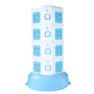 

Breeze kyfen QF-L014 four-story 12-bit five-hole multi-switch anti-overload socket new national standard length of 18 meters