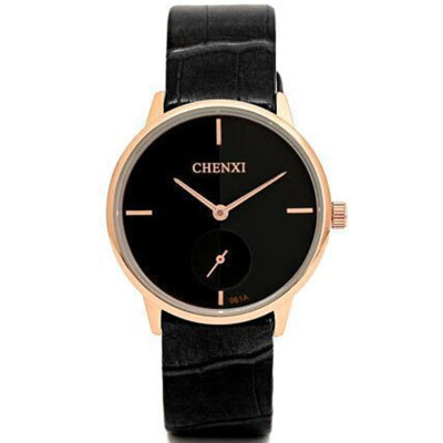 

CHENXI Men Quartz Wrist Watches Women Luxury Dress Watches Genuine Leather Wristwatches Ladies Simple Watches