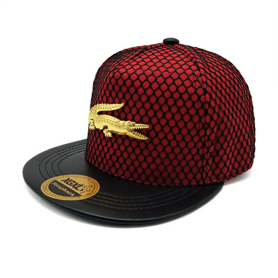 

New Style Hip Hop Snapback Hat Cartoon Crocodile Baseball Cap Flat Hat for Men Women Casual Accessories