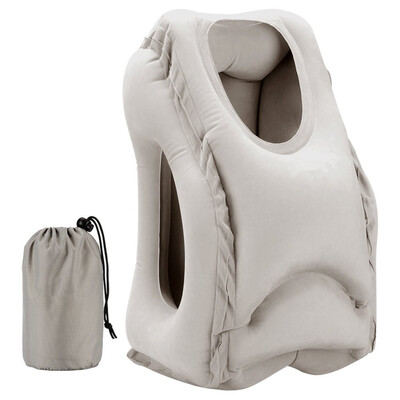 

Air Pillow Inflatable Portable Travel Neck Cushion Camp Beach Car Plane Head Rest Bed Sleep Light Weight Easy To Carry Pink
