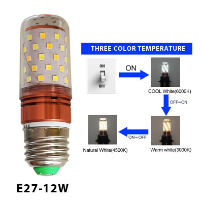 

12w  триколор  светодиодные лампочки  - (  85V-265V~  )