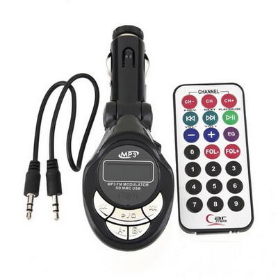 

4in1 Car MP3 Player Wireless FM Transmitter Modulator USB SD CD MMC Remote