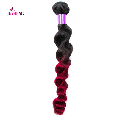 

Peruvian virgin hair ombre loose wave 1pcs 100g per bundle