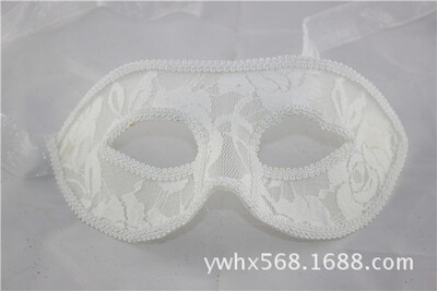 

Halloween Festival Feather Mask Decoration Happy Lace Flower