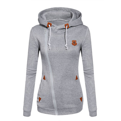 

Women Autumn winter Long Sleeve Heaps Collar Hooded Hoodies Draw Cord Pocket Pullover Sweater Coat (Black,Blue,Green