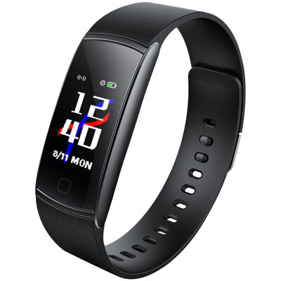 

EI Microscope Bracelet Watch 2 Smart Sports Watch Screen Display Fearless Bright Heart Rate Test Incoming Call Message Reminder Display Men&Women Available Black