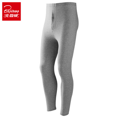 

Bejirog mens warm thin cotton slim long johns pants