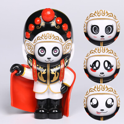 

Weilong creative birthday gift to send girls Sichuan opera face doll doll ornaments Chinese characteristics abroad gifts to send foreigners to friends white