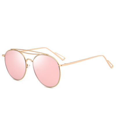 

2017 fashion new polarized metal pilots sunglasses Europe and the United States street shooting fashion yurt mirror sunglasses