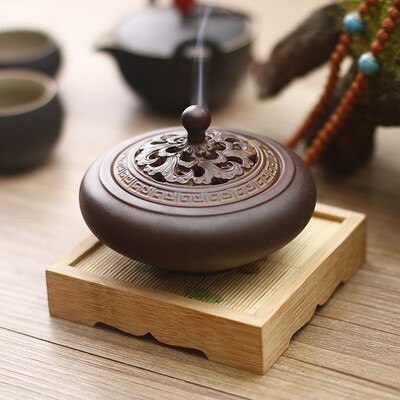 

Dapu dapu ancient pattern furnace ceramic incense burner sandalwood dish fragrant sinking cigarette silk ritual incense road fragrant with father mother gift