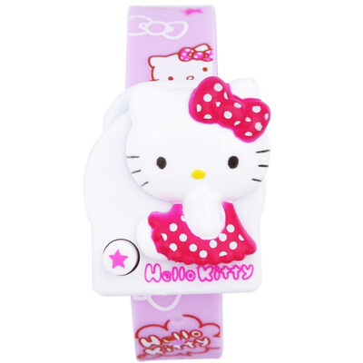 

Hello Kitty (HelloKitty) children's watch LCD electronic watch sweet jump word table girls students HK264F crystal purple