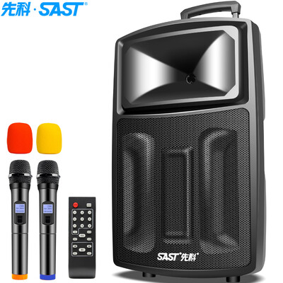 

Yushchenko SAST ST-1702W 15 inch variable frequency portable mobile outdoor rod active sound high power battery card square dance audio black