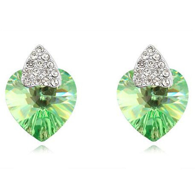 

Стад Серьги Мода Ювелирные изделия Кристалл Сердце Женщины Роскошный Банкет Party Acessorios Женский подарок на день рождения .8283