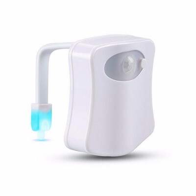 

Fashion 8 Colors LED Toilet Human Motion Activated Seat Sensor Lamp Random Discoloration Bathroom Night Light