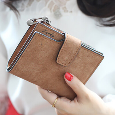 

2017 Korean version of the buckle students scrub multi-card bit zipper wallet lady short paragraph wallet bag