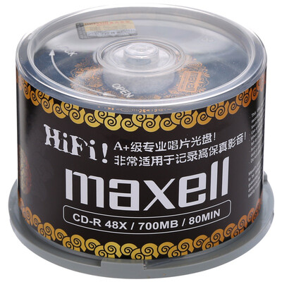 

Maxell CD-R 48 скорость 700 м Тайвань производства баррелей 50 штук золотой узор черный уважения памятные издание виниловых дисков записи