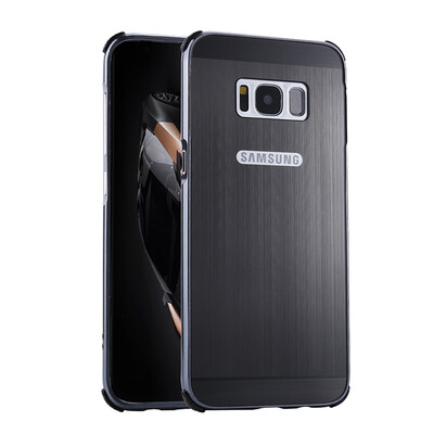 

Роскошный чехол для Samsung Galaxy S8 Алюминиевый бампер + акриловая панель Назад Глянцевая обложка для Samsung S8
