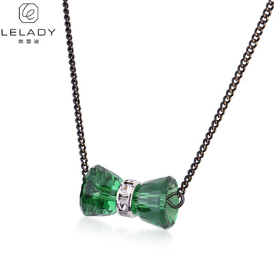 

Lelady Crystal necklace Short pendant necklace South Korean style