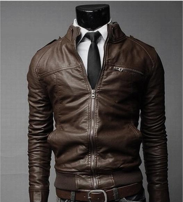 

2017 Brand Man Zipper Leather Jackets PU Classic Jaqueta Masculinas Inverno Couro Jacket Men Black Motorcycle Leather Jacket