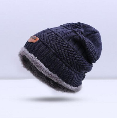 

Autumn Men Winter Hat Boys Warm Baggy Hat Men Cotton Cap Women Hat Thick Bonnet Skullies Beanie Soft Knitted Beanies