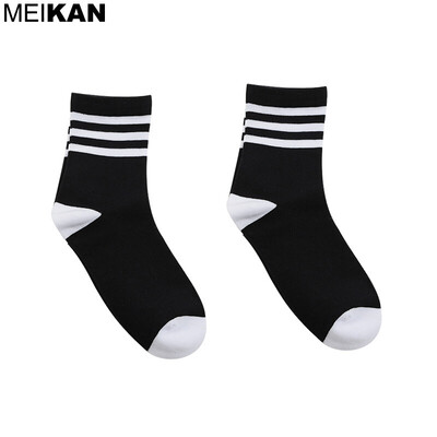 

MEIKAN Women Stripe Socks Summer Cotton Ankle Socks Harajuku Fashion Socks