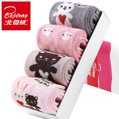 

Arctic cashmere casual cotton socks women socks autumn&winter cute little rabbit cartoon warm terry socks scarf socks 4 double uniform