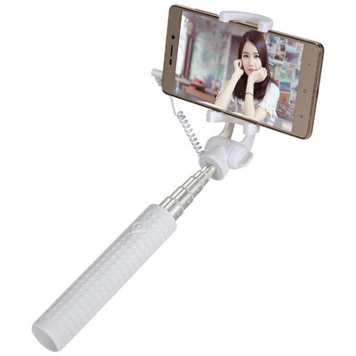 

Far point shooting Dispho mini three generations of aluminum wire-controlled Selfie / Selfie artifact white