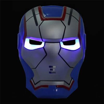 

LED Glowing Superhero Altman Mask Spiderman Iron Man Hulk Batman Party Cartoon Movie Mask For Children's Day Cosplay