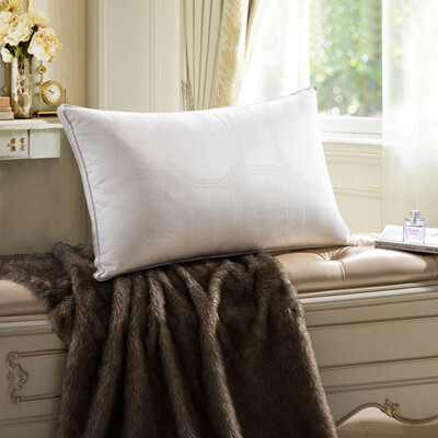 

Hong Run Детские подушки текстильный элегантный пятизвездочный отель комфорт подушка 90% белый гусиный пух подушки бархат жаккарда подушка 74 * 48см