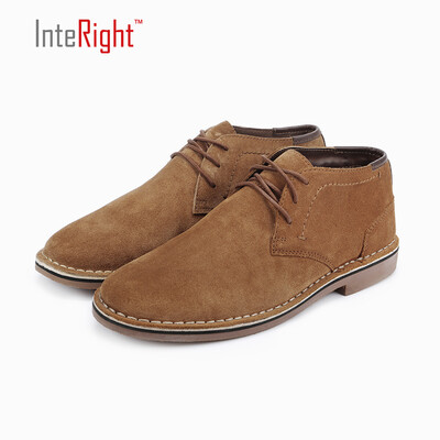 

INTERIGHT Mens British Simple Fashion Casual Booties Brown 41