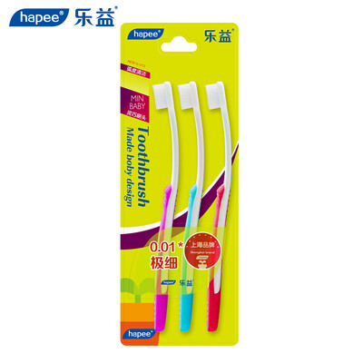 

Leyi (hapee) toothbrush soft hair small head filament 0.01mm 3 sticks
