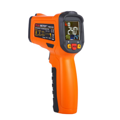 

PEAKMETER PM6530B Laser LCD Digital IR Infrared Thermometer Temperature Meter Gun Point -50~550 Degree Non-Contact Thermometer