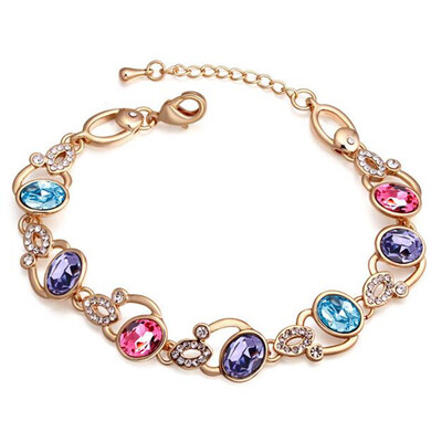 

Austrian Crystal Bracelets For Women High Quality Famous Brand Jewelry Gift Bride Wedding Accessories 18700