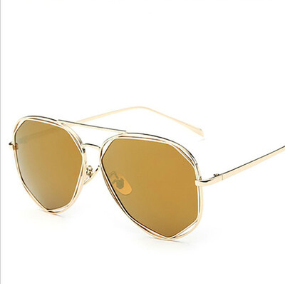 

New lady polarized sunglasses Barbie powder sunglasses metal glasses