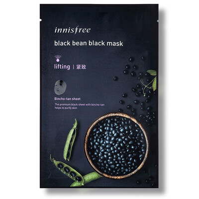

Innisfree Black Bean Facial Mask Premium Black Sheet Lifting 23ml