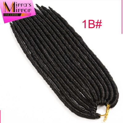 Wholesale 9packsLot crochet twist hair synthetic faux locs crochet hair Kanekalon Soft dread Fauxlocs 14 18" for black women