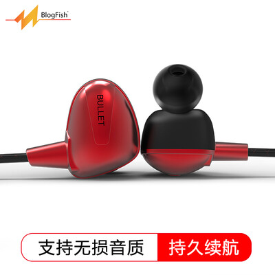 

Blog.Fish G-BULLET беспроводной Bluetooth гарнитуры Поддержка спорт APT-X без потерь музыки HIFI Ухо Apple Universal водонепроницаемый работают красный провод с пшеничным вызовом Andrews