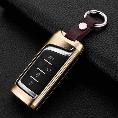 

Digaren Chuanqi GS8 special metal key cover protective shell legend gm8 GS7 key bag smart key leather car key ring supreme black