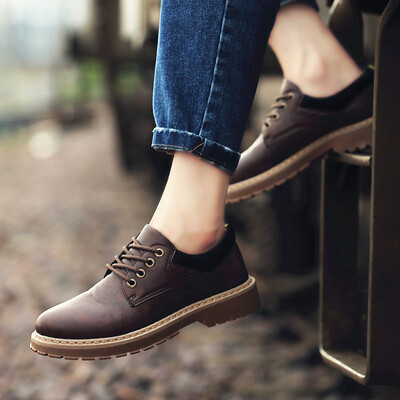 

Leisure style, Retro and flat leather shoes, Men's shoes