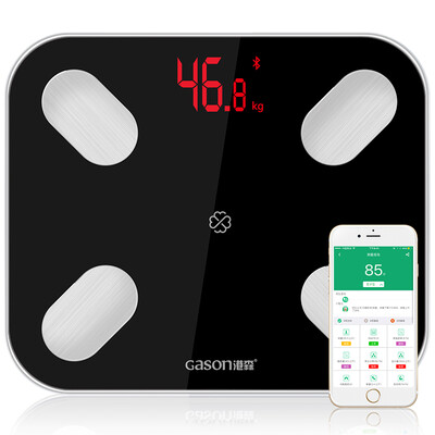 

Порт Сны (Gason) умный жир весы S4 15 показателей электронных весов здоровья человека Сян Yi программа потери легкого веса APP Bluetooth, сказали жира весы бытовые классические черному