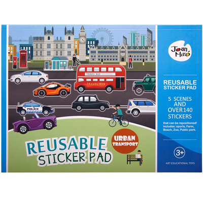 

JoanMiro children&39s static stickers transportation tools puzzle creative cartoon stickers painting JM09135