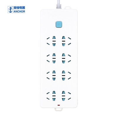 

Sea anchor 18 m patch panel 8 hole row patch panel TV towline refrigerator safety touch proof plug socket panel washing machine master switch power converter 608