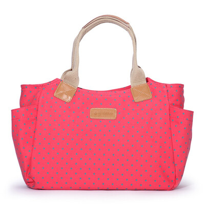 

Easy to show a little bit of a large capacity female models shoulder shoulder bag casual wind point point shoulder oblique cross handbag BFK011763 pink