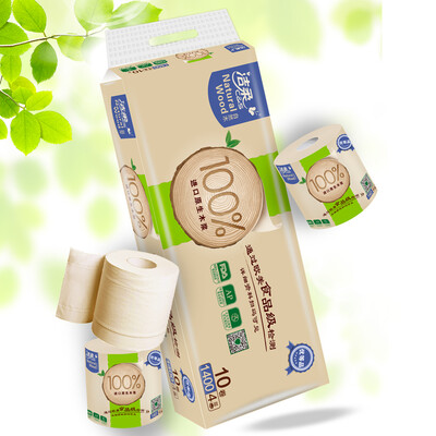 

Clean soft (C & ) roll of natural wood silky thick 4 layer 140g toilet paper * 10 volumes (low whiteness available for mother and child Tissue