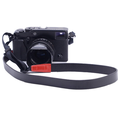 

KYOTSU достопримечательности ручной кожаный ремешок Canon Nikon SLR камеры ремешок Sony Micro одного ретро хит цвета кожаный ремешок (черный и красный)